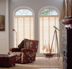 light wood blinds